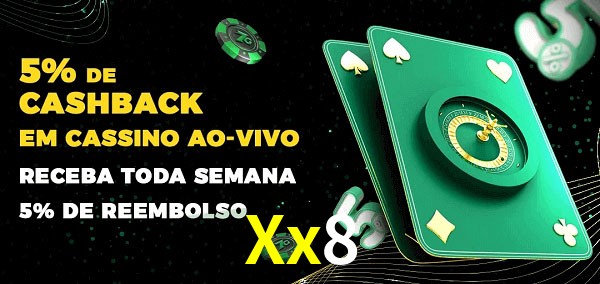 Promoções do cassino ao Vivo Xx8